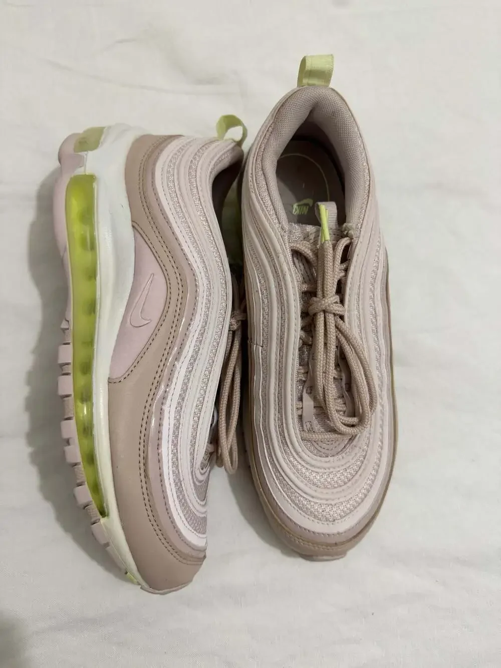 Nike Air Max 97 Women's Barely Rose Volt Sneakers CI7388-600
